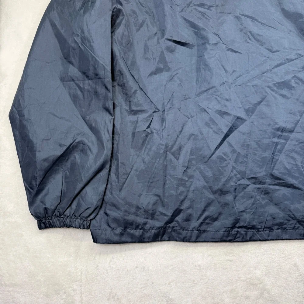 USA Olympics Windbreaker Jacket Mens XL Navy Blue Mesh Lined Full Zip Vintage
